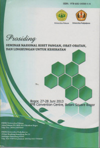 Image of Prosiding Seminar Nasional Riset Pangan, Obat-obatan, Dan Lingkungan Untuk  Kesehatan